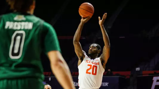Da'Monte Williams (20)Illinois Fighting Illini Men's Basketball vs. Ohio - 11/27/20