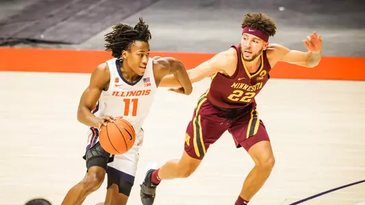 Ayo Dosunmu (11)Illinois Fighting Illini Men's Basketball vs. Minnesota - 12/15/20