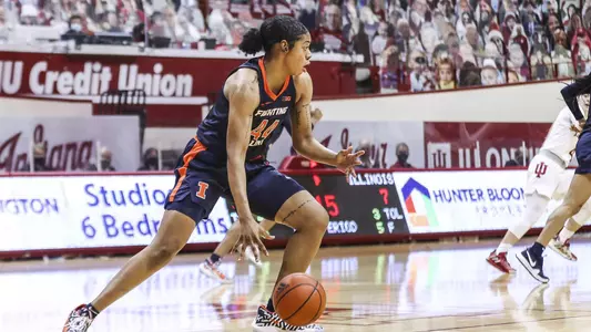 Kennedi Myles (44)Illinois Fighting Illini Women's Basketball at Indiana - 12/31/20