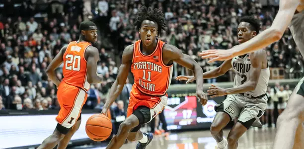 Ayo Dosunmu (11)Illinois Men's Basketball vs. Purdue in West Lafayette, IND.January 21, 2020