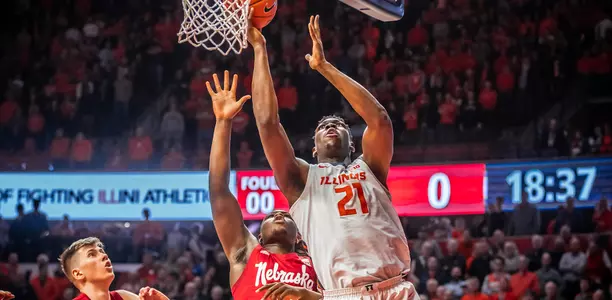 Kofi Cockburn (21)Illinois Men's Basketball vs. Nebraska in Champaign, Illinois.February 24, 2020Photo Credit: Michael Glasgow / Illinois Athletics
