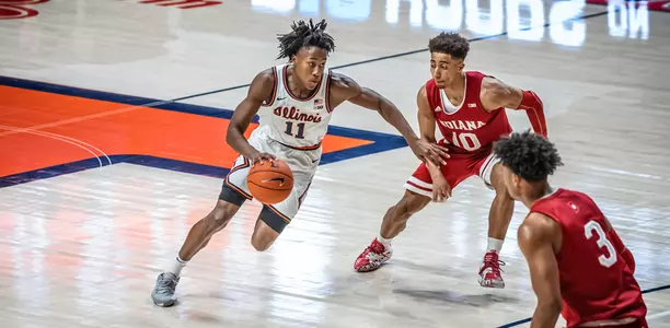 Ayo Dosunmu (11)Illinois Men's Basketball vs. Indiana in Champaign, Illinois.March 01, 2020Photo Credit: Brad Leeb / Illinois Athletics