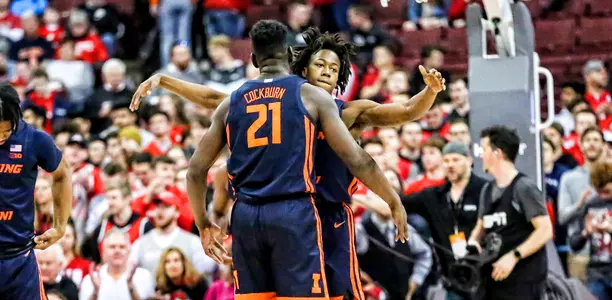 Kofi Cockburn (21) Ayo Dosunmu (11)Illinois Men's Basketball vs. Ohio State in ColumbusMarch 05, 2020