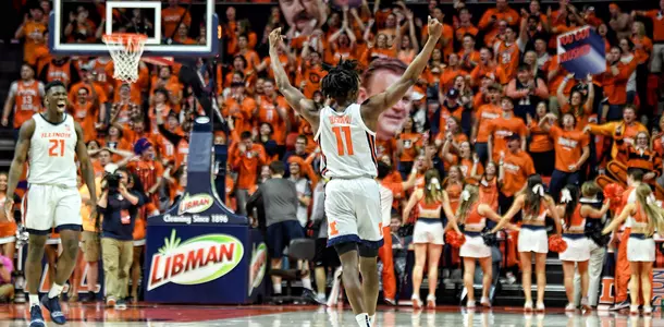 Ayo Dosunmu Celly vs. Iowa - March 8, 2020