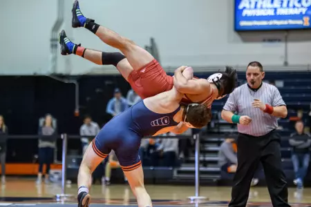 Eric Barone
Illinois Wrestling vs Indiana in Champaign, Illinois