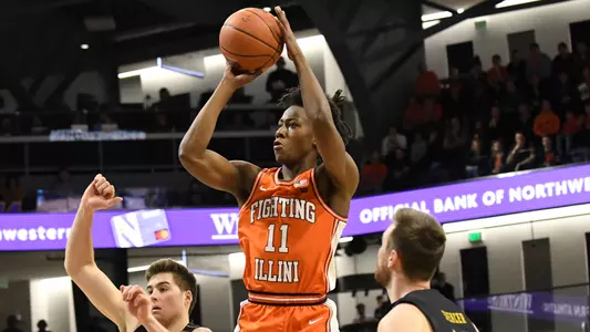 Ayo Dosunmu - Illinois Men's Basketball at Northwestern - 02/27/2020