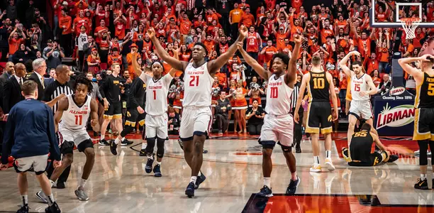 Kofi Cockburn (21)Illinois Men's Basketball vs. Iowa in Champaign, Illinois.March 08, 2020Photo Credit: Michael Glasgow / Illinois Athletics