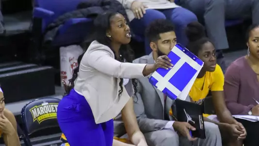 Vernette Skeete action shot - Marquette