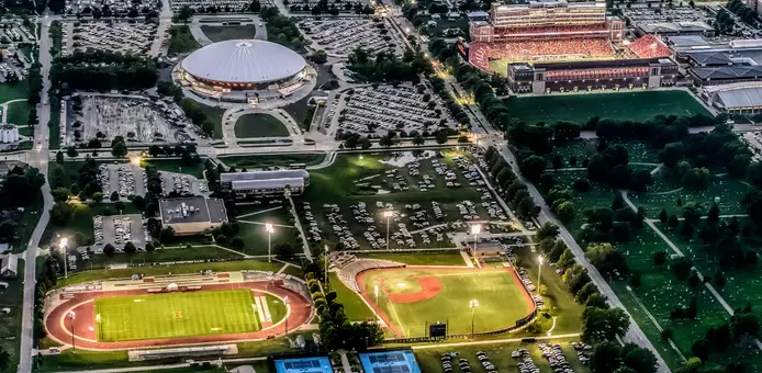 Illinois Athletics Campus Aerial - 2016
