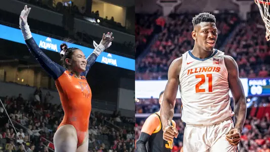 Oskees Freshman of the Year Winners 2019-20 - Mia Takekawa and Kofi Cockburn