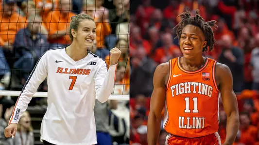 2020 Eddleman Athletes of the Year - Jacqueline Quade and Ayo Dosunmu