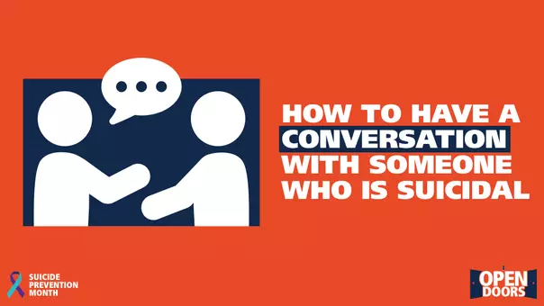 Illinois Athletics Open Doors - How to Have a Conversation with Someone Who is Suicidal