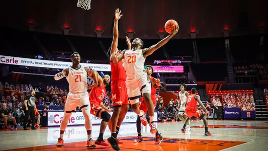 Da'Monte Williams (20)Illinois Fighting Illini Men's Basketball vs. Maryland - 1/10/21