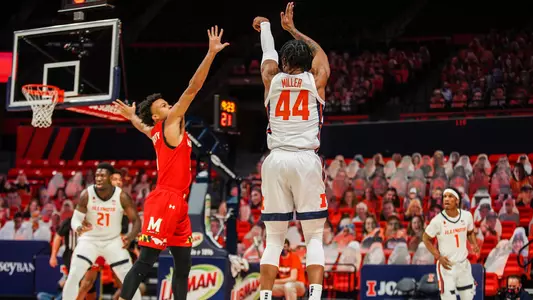 Adam Miller (44)Illinois Fighting Illini Men's Basketball vs. Maryland - 1/10/21