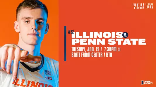 Illinois-PSU Matchup Graphic