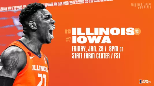 Illinois-Iowa Matchup Graphic