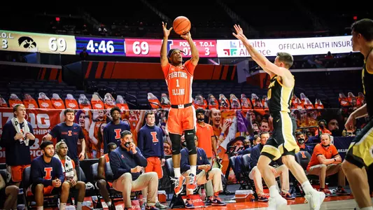 Trent Frazier (1)Illinois Fighting Illini Men's Basketball vs. Iowa - 1/29/21