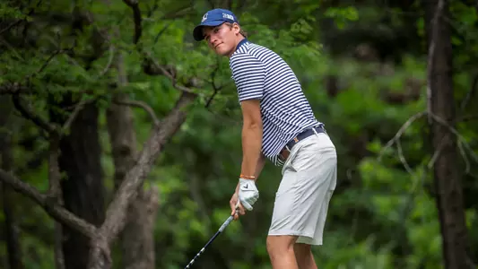 Junior Adrien Dumont de Chassart on Day 2 of the 2021 NCAA Stillwater Regional at Karsten Creek Golf Club (Stillwater, Okla.).
