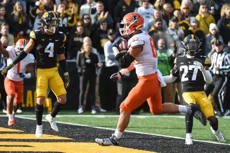 NCAA Football: Illinois at Iowa