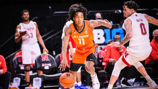 Ayo Dosunmu (11)Illinois Fighting Illini Men's Basketball at Nebraska - 2/12/21
