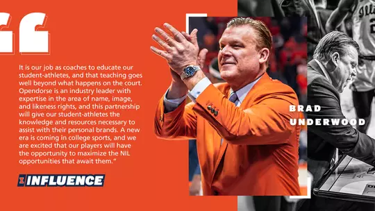 Illinois Athletics - Brad Underwood Influence Quote