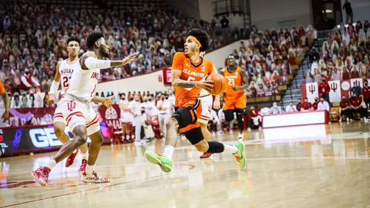 Andre Curbelo (5)Illinois Fighting Illini Men's Basketball at Indiana - 2/2/21