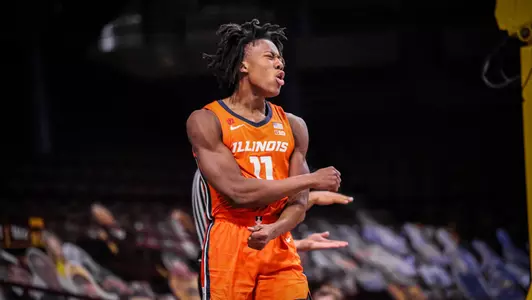 Ayo Dosunmu (11) celebrationIllinois Fighting Illini Men's Basketball at Minnesota - 2/20/21