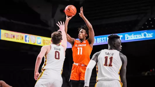 Ayo Dosunmu (11)Illinois Fighting Illini Men's Basketball at Minnesota - 2/20/21