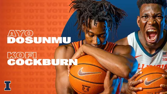 Illinois Men's Basketball - Ayo Dosunmu + Kofi Cockburn Awards