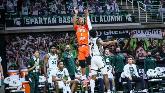 Trent Frazier (1)Illinois Fighting Illini Men's Basketball at Michigan State - 2/23/21