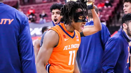 Ayo Dosunmu - Illinois Men's Basketball at Ohio State - 2020-21