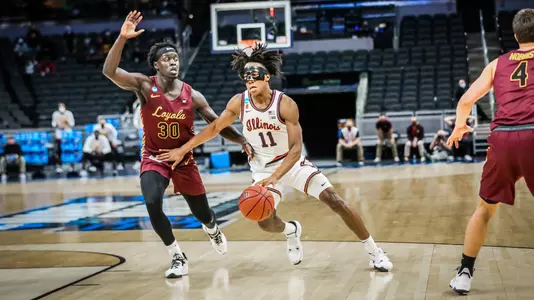 Ayo Dosunmu (11)Illinois Fighting Illini Men's Basketball vs. Loyola Chicago - 3/21/21, NCAA Tournament Second Round