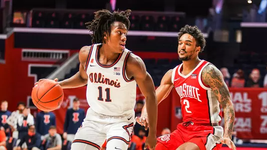 Ayo Dosunmu (11)Illinois Fighting Illini Men's Basketball vs. Ohio State - 1/16/21
