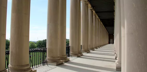 Memorial Stadium columns