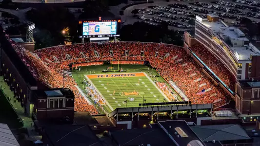 Memorial Stadium night