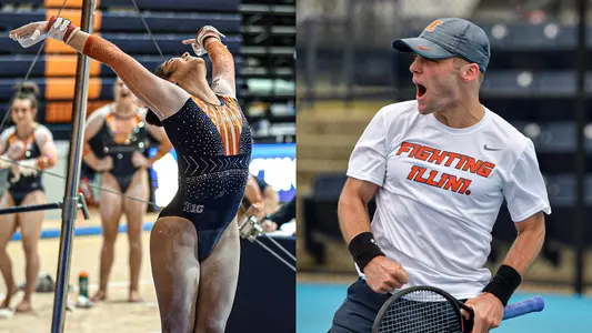 Illinois Athletics - Mallory Mizuki, Zeke Clark Spirit Award Winners