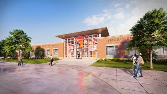 Illinois Basketball - Ubben Basketball Complex Rendering - North Exterior