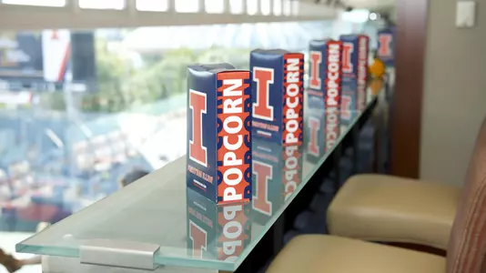 Memorial Stadium suite popcorn