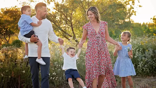Chad Ruskey and family