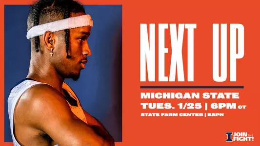 Illinois-Michigan State Matchup Graphic