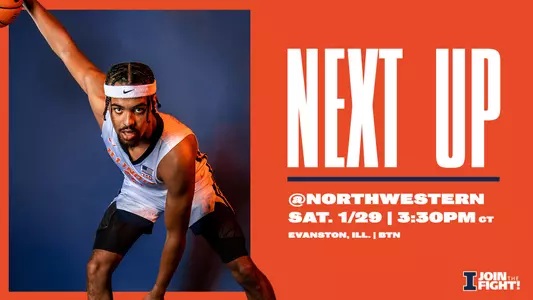 Illinois-Northwestern Matchup Graphic