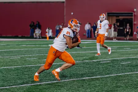 Tip Reiman (89)Illinois Fighting Illini Football vs. Indiana - 9/3/2022