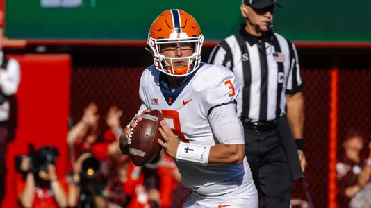 Tommy Devito (3)Illinois Fighting Illini Football vs. Nebraska - 10/29/2022