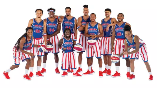 The Harlem Globetrotters unveil their 2019 Rookie Class, including the son of Globetrotters legend and a player from Notre Dame's Women's NCAA Championship