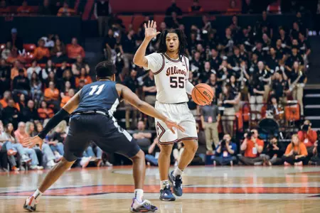 No. 17 Illini men's basketball vs. Penn State, Dec. 10, 2022 at State Farm Center.