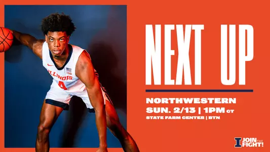 Illinois-Northwestern Matchup Graphic