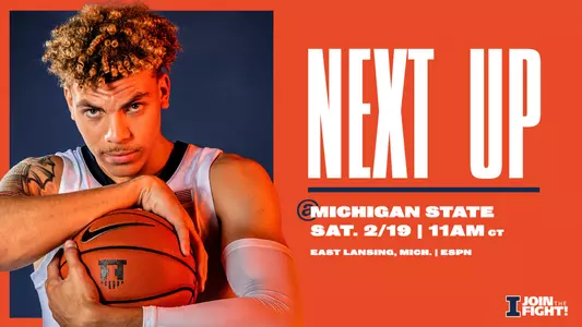 Illinois-Michigan State Matchup Graphic