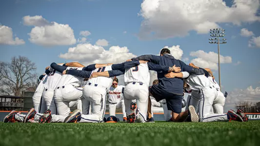 Pregame huddle Butler