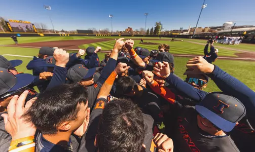 Team huddle Iowa