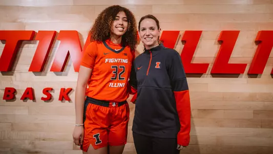 Brynn Shoup-Hill with head coach Shauna Green
